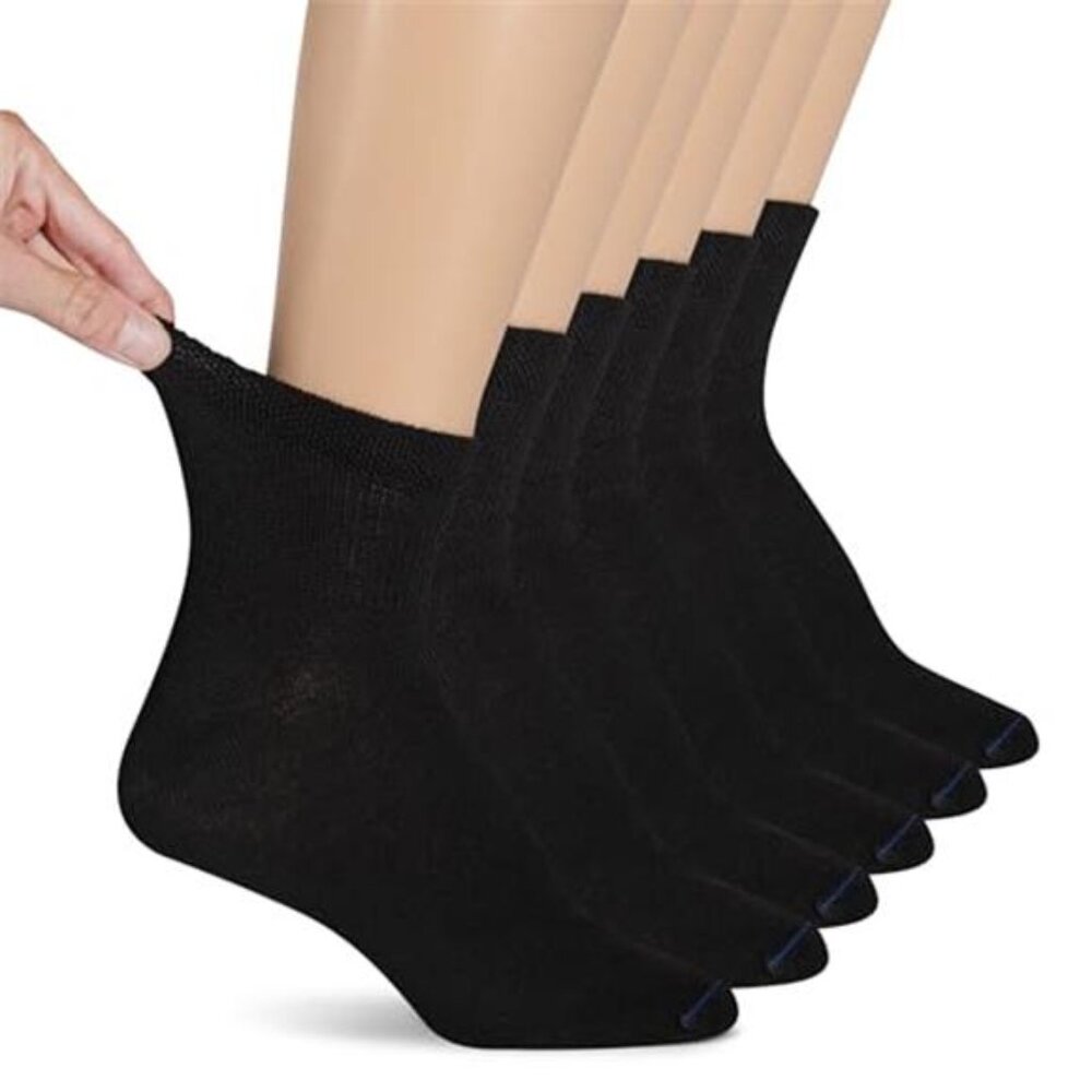 Mens Diabetic Circulation Socks Non Binding Moisture Wicking 6 Pair